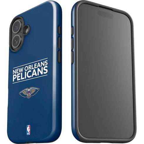 NBA New Orleans Pelicans Standard - Blue iPhone 16 Impact Case
